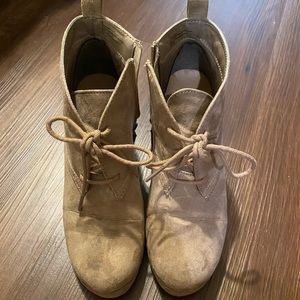 Suede Target booties